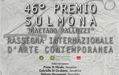 PREMIO SULMONA: oggi L’Inaugurazione della 46esima edizione