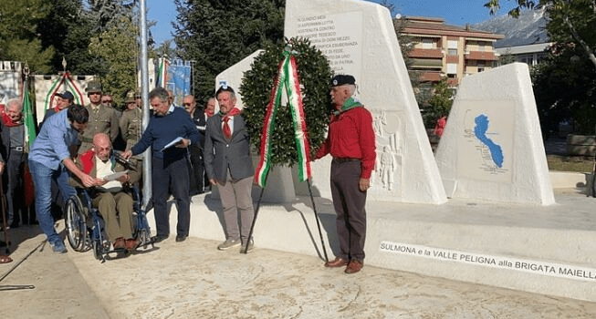 Sulmona. Inaugurato il monumento alla Brigata Partigiana “Maiella”