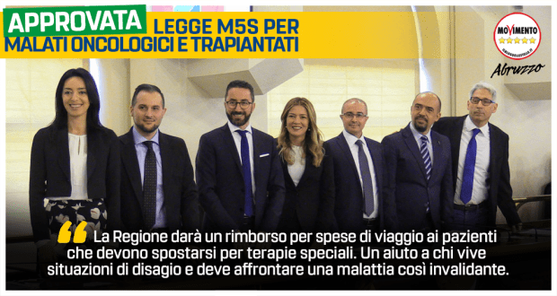 M5S Abruzzo: un passo importante per il diritto alle cure degli abruzzesi