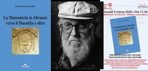 La Massoneria in Abruzzo verso il Duemila e oltre, il nuovo libro del Professor Serpentini, docente di storia e filosofia