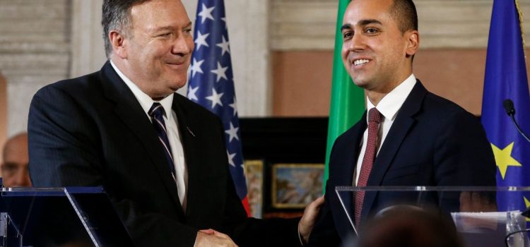 Cina, Venezuela, Iran: missione di Pompeo a Roma per riportare a cuccia il “fedele alleato” italiano